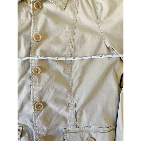 Gap Womens Beige/Khaki Utility/Safari Jacket Sz Medium Utility Chic Gorpcore - Picture 4 of 10